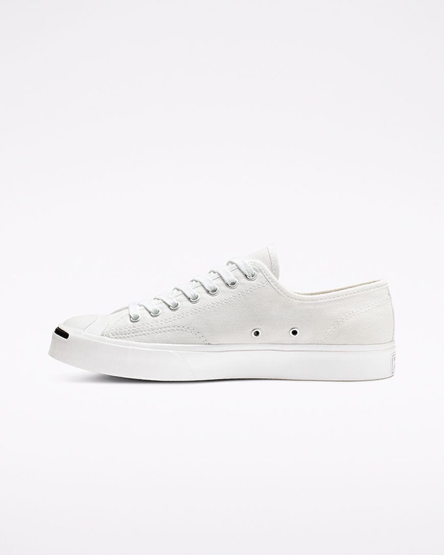 Tenisky Nizke Converse Jack Purcell Platene Panske Biele Čierne | SK NJDFG9